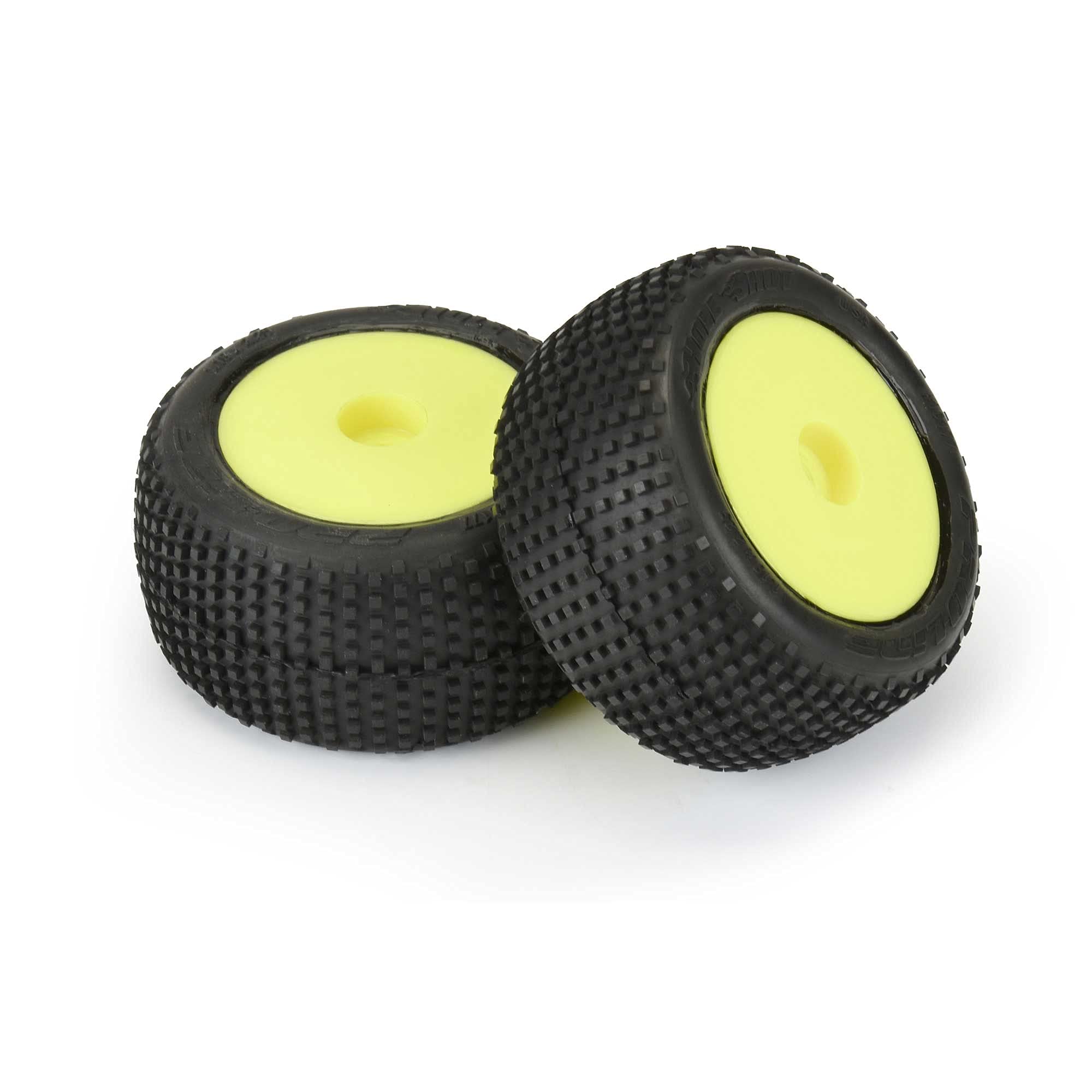Pro-Line 1017712 Hole Shot Tires MTD Yellow Mini-T 2.0 F/R