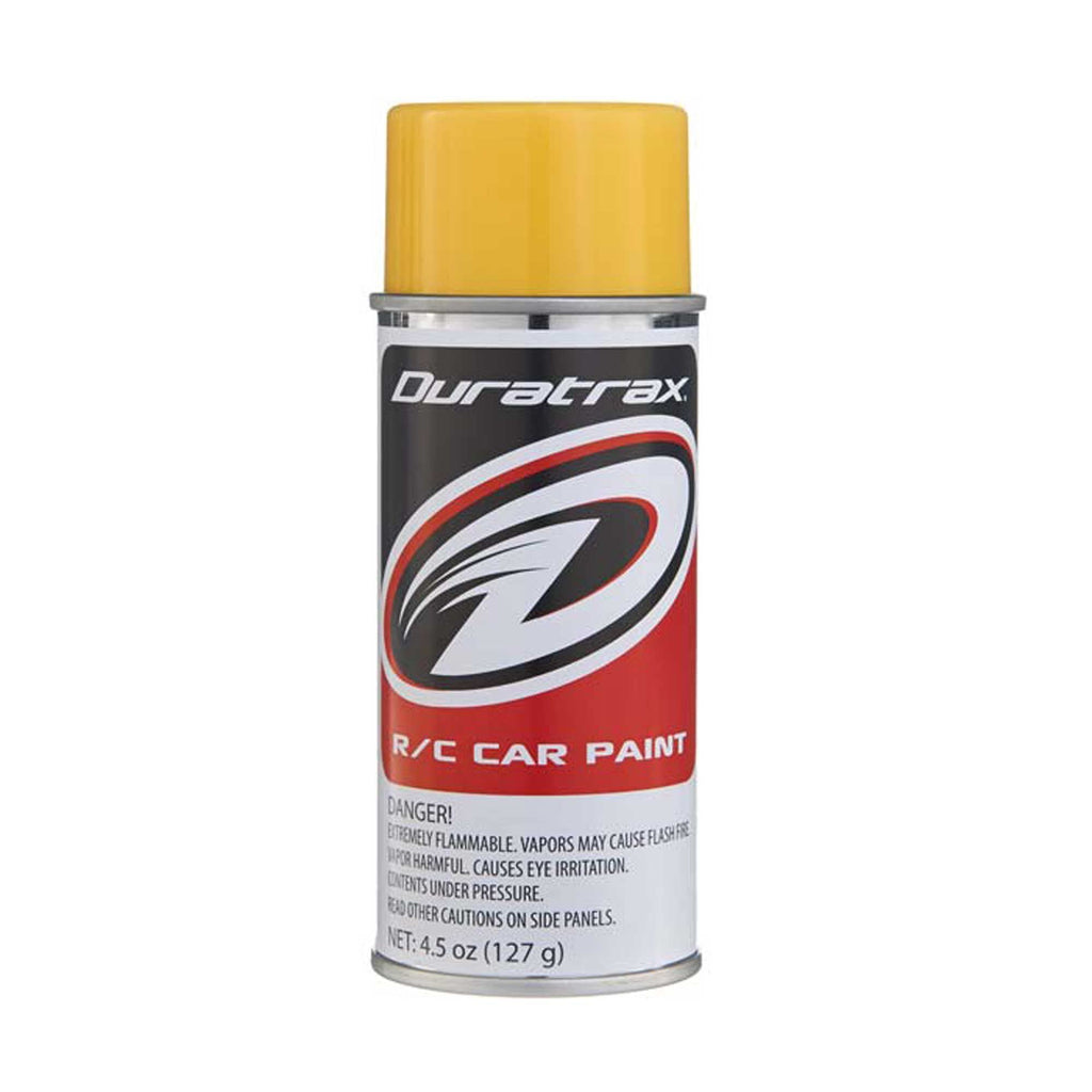 DuraTrax PC257 Polycarb RC Spray Paint, Mellow Yellow 4.5 oz