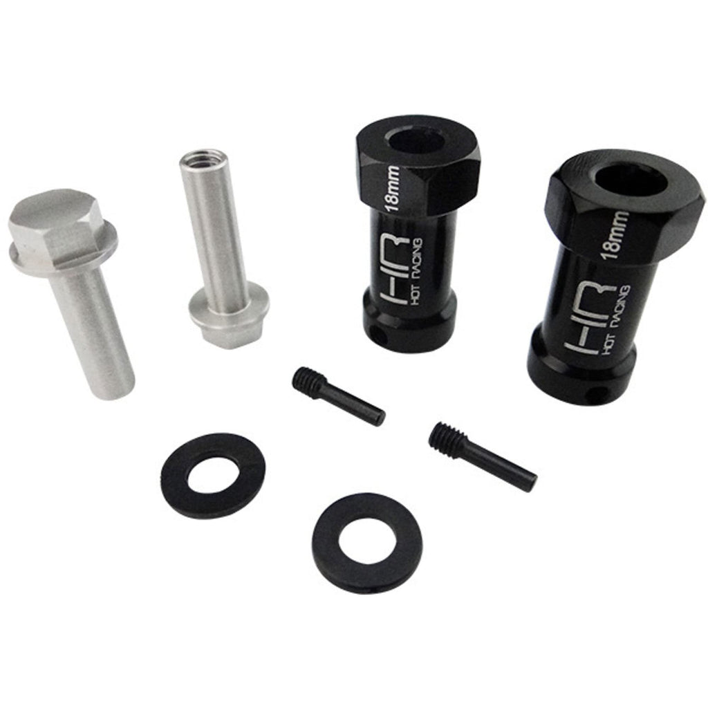 Hot Racing SCX10ET01 18mm Wheel Hub Extensions w/12mm Hex (2) SCX