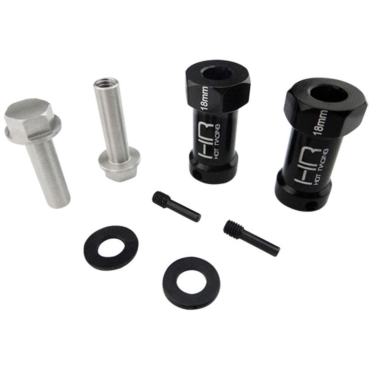 Hot Racing SCX10ET01 18mm Wheel Hub Extensions w/12mm Hex (2) SCX