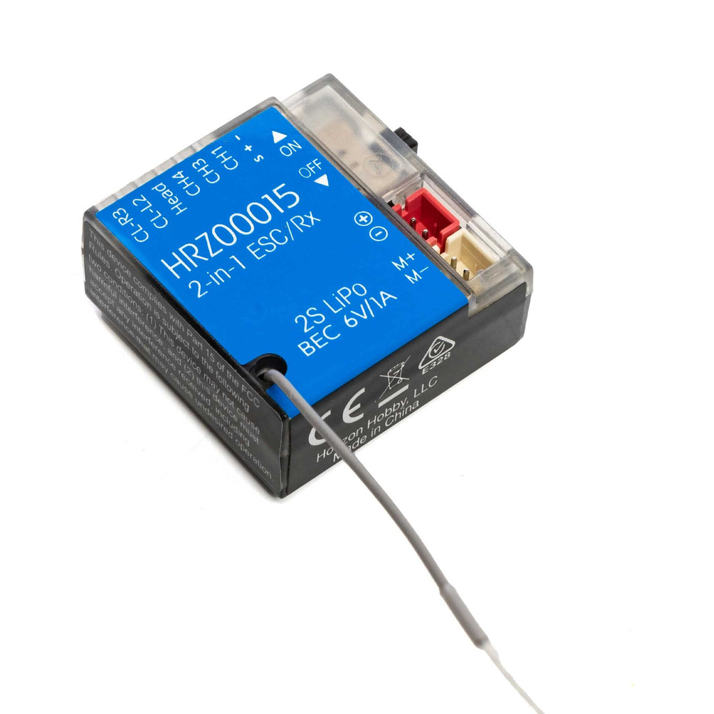 Horizon Hobby HRZ00015 ESC/Rx, 2.4Ghz, EC2: 1/24