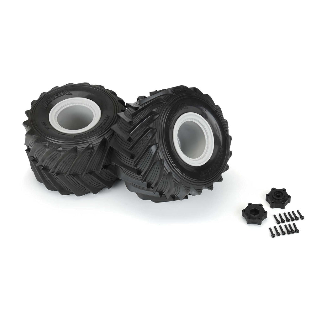 Pro-Line 1018715 Demolisher 2.6"/3.5" MTD Gray Wheels LMT F/R