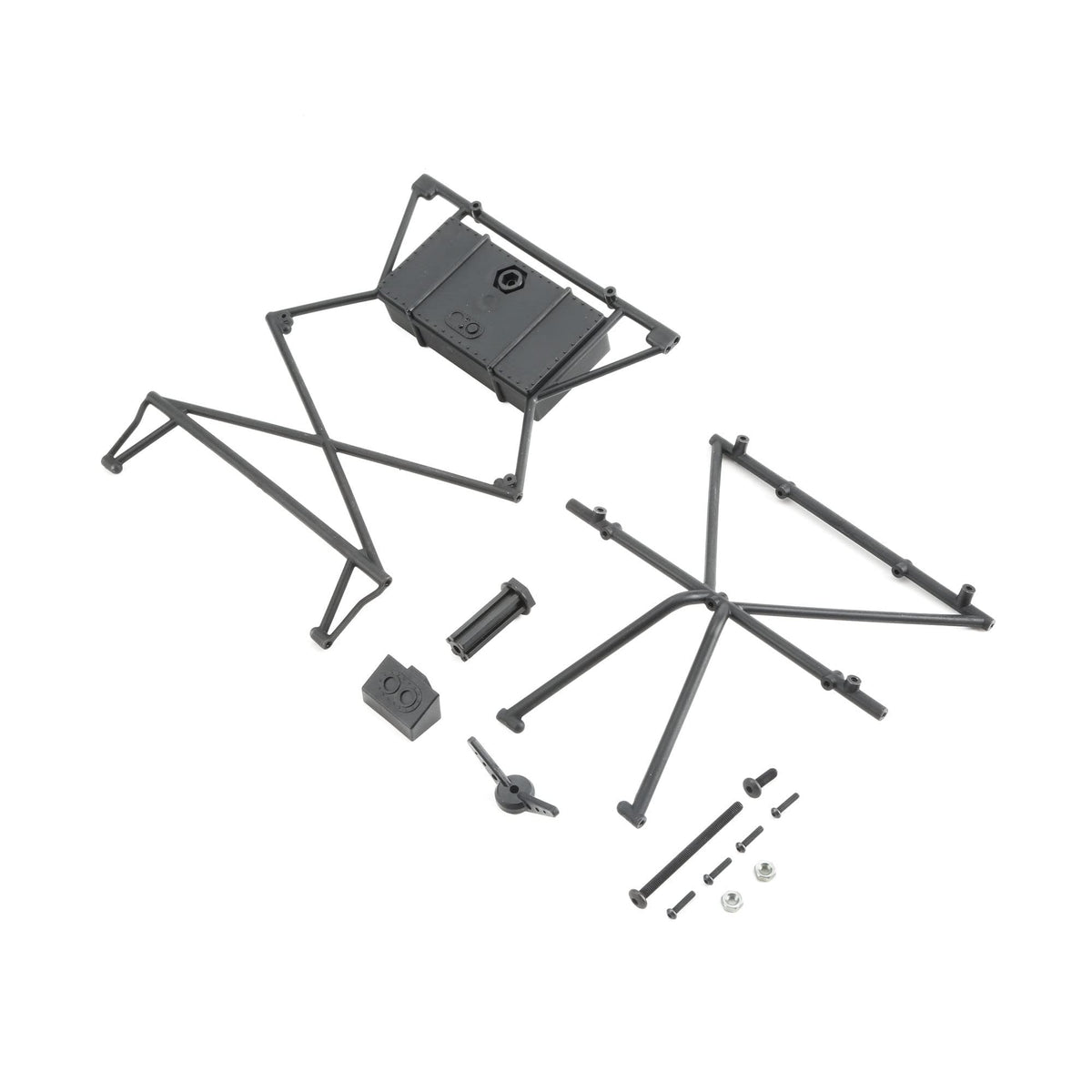 Losi LOS230011 Top Bar, X-Bar, Cover & Tire Mount: Baja Rey