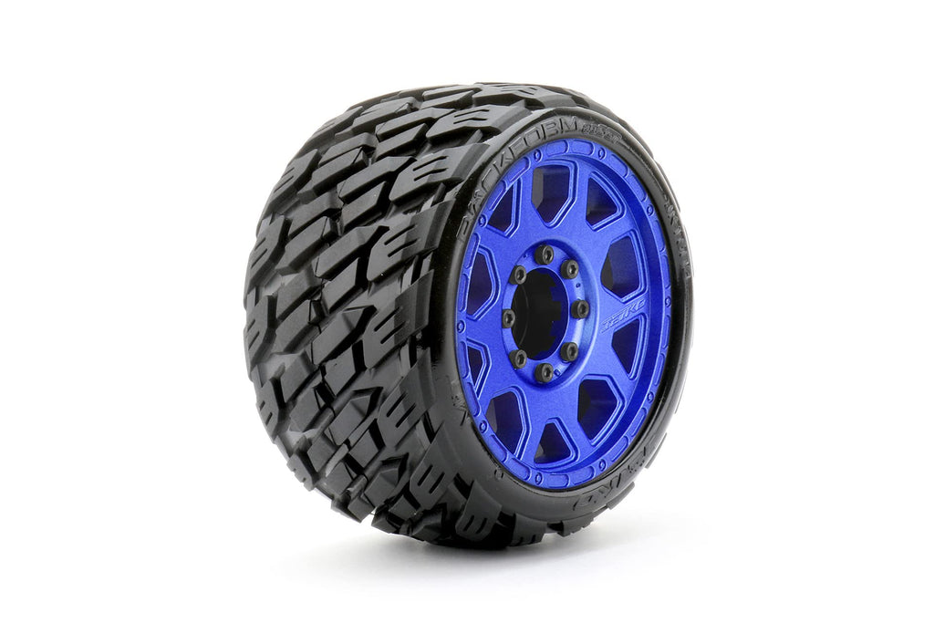Jetko Tires 1603CLMSGBB2 1/8 SGT 3.8 EX-Rockform, Mounted on Metal Blue Claw