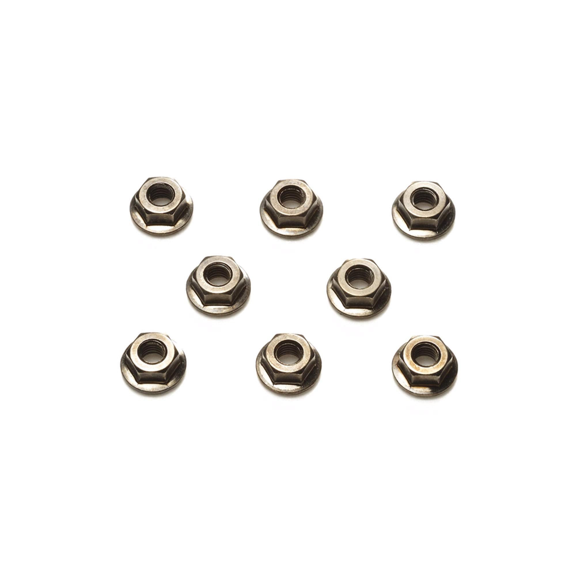 Tamiya 42282 Serrated Wheel Nut 4mm Black (8)