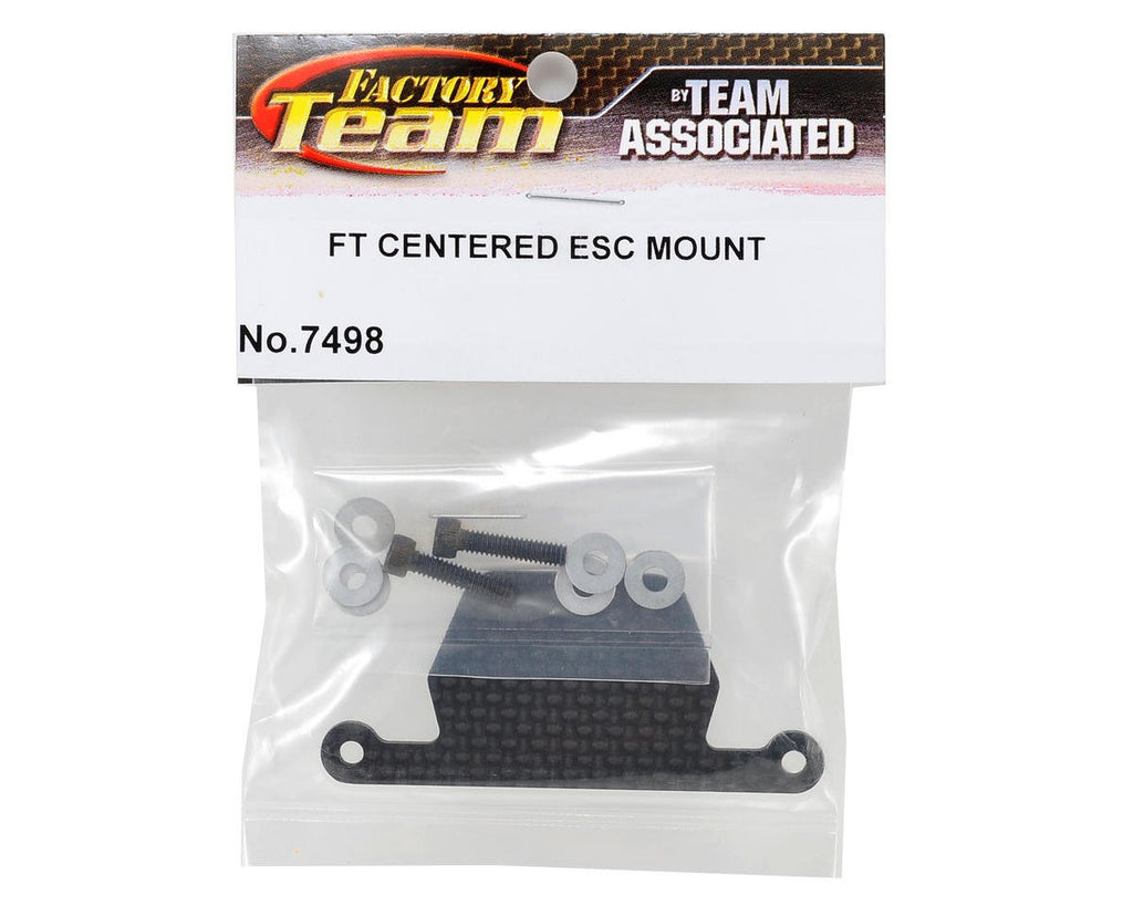 Team Associated 7498 Carbon Fiber Factory Team Centered ESC Mount