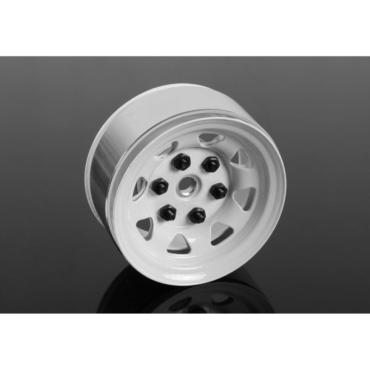 RC4WD W-0035 1.55 Stamped Steel Beadlock Wheels (2), White