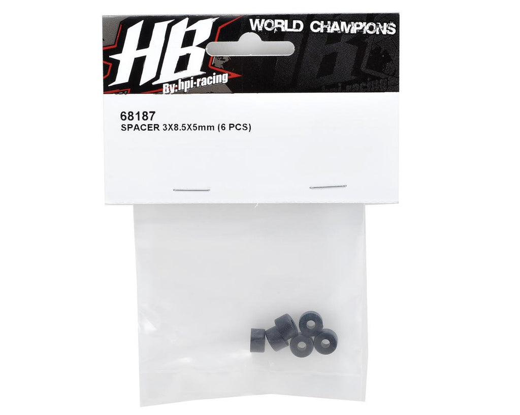 HPI Racing 68187 Spacer 3X8.5X5mm (6pcs)