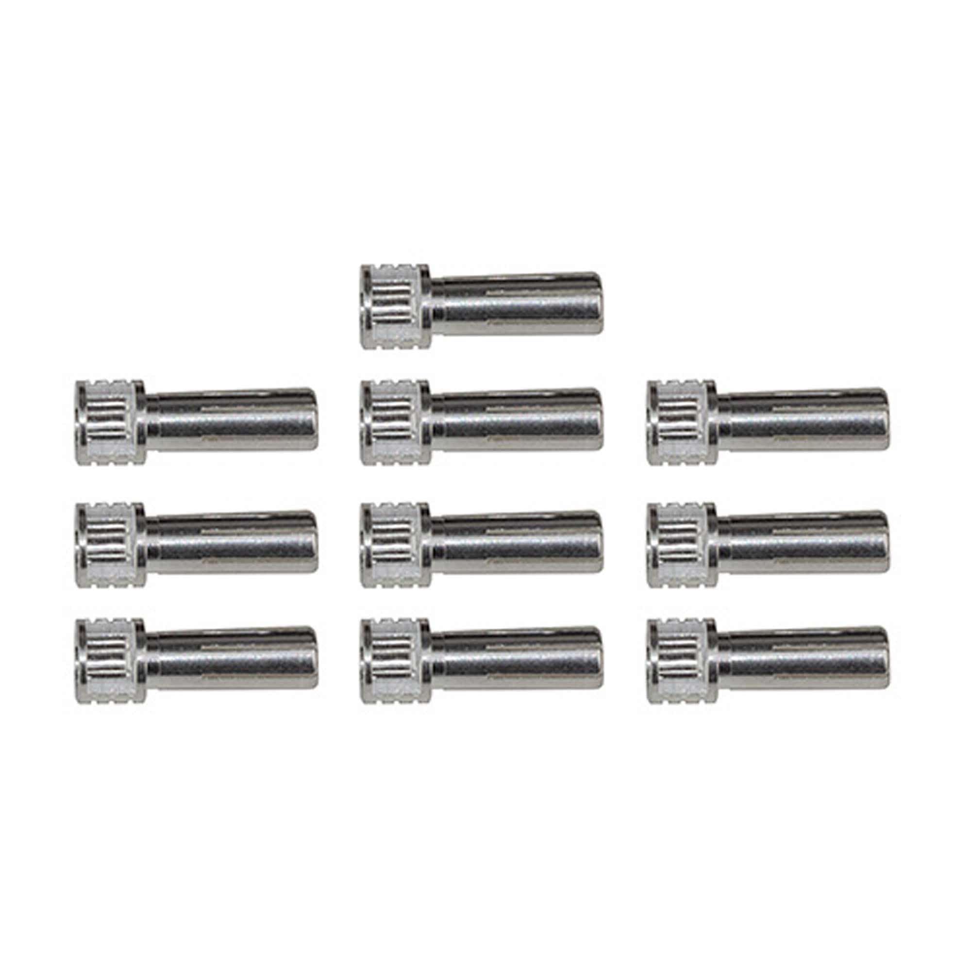 Associated 27393 Grip Bullets 5mm x 14mm, silver (10)