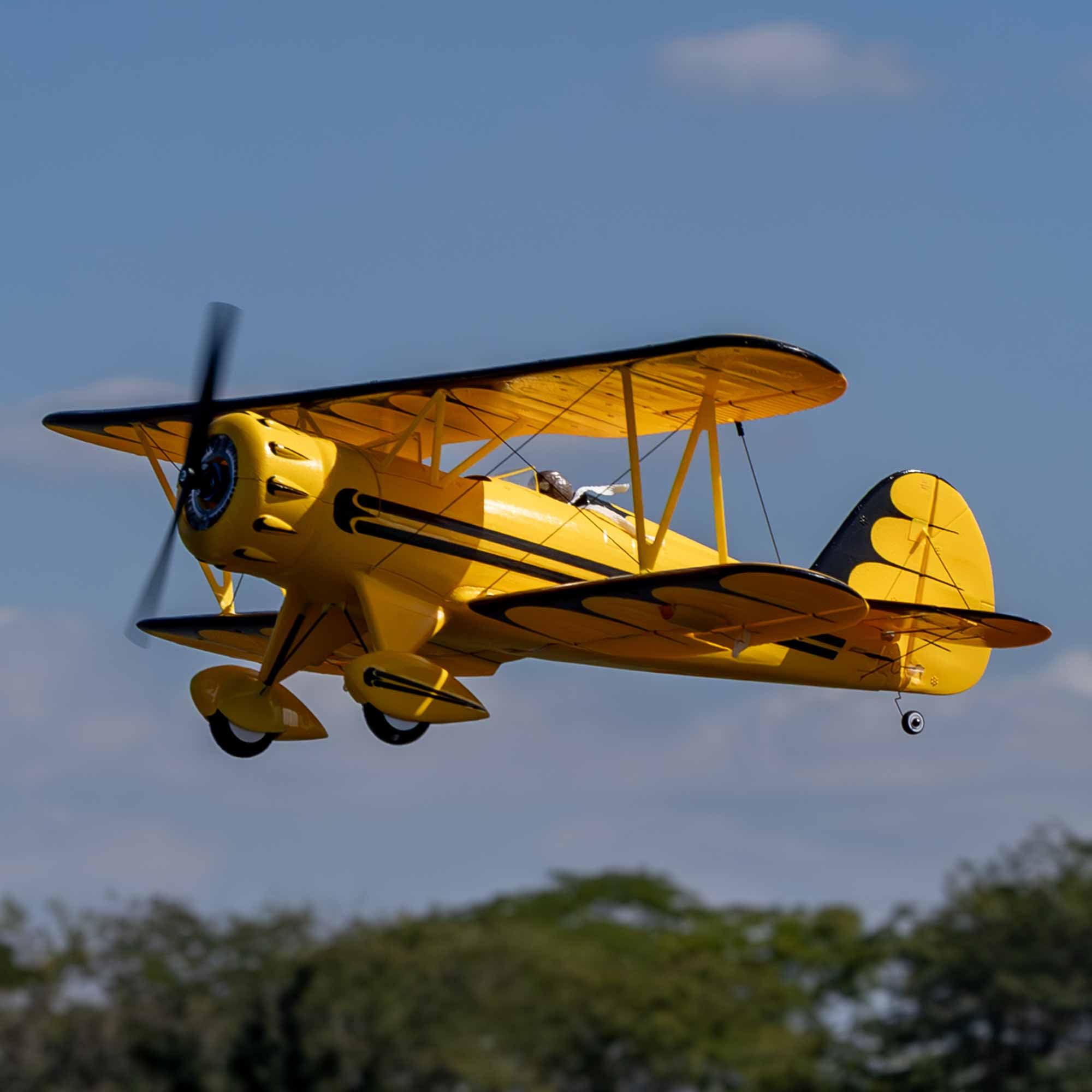 E-Flite EFLU53550Y UMX WACO, Yellow BNF Basic with AS3X & SAFE