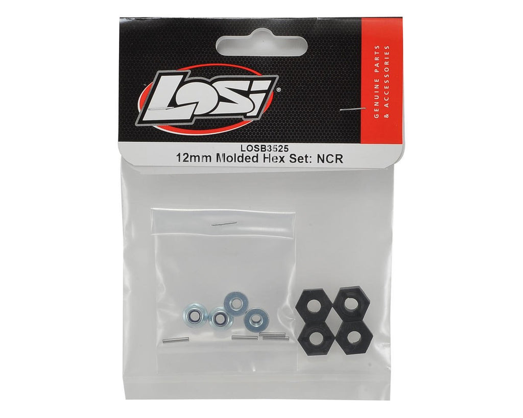 Losi LOSB3525 Molded Wheel Hex Set, Hubs/Nuts/Drive Pins: Night & Comp Crawler
