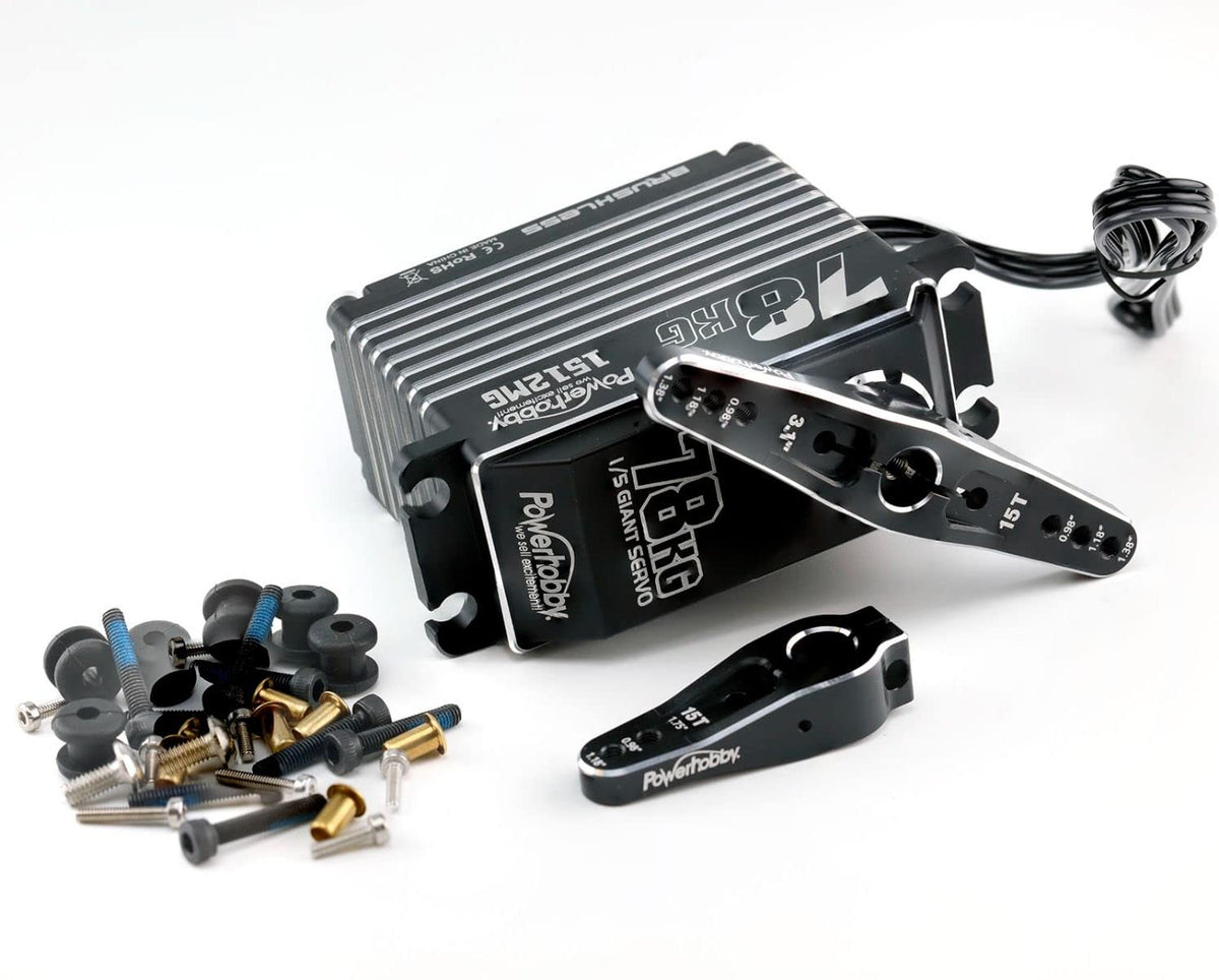 Power Hobby 1512MG 1512MG 1/5 Alumminum Waterproof High Speed / Torque Brushless Servo