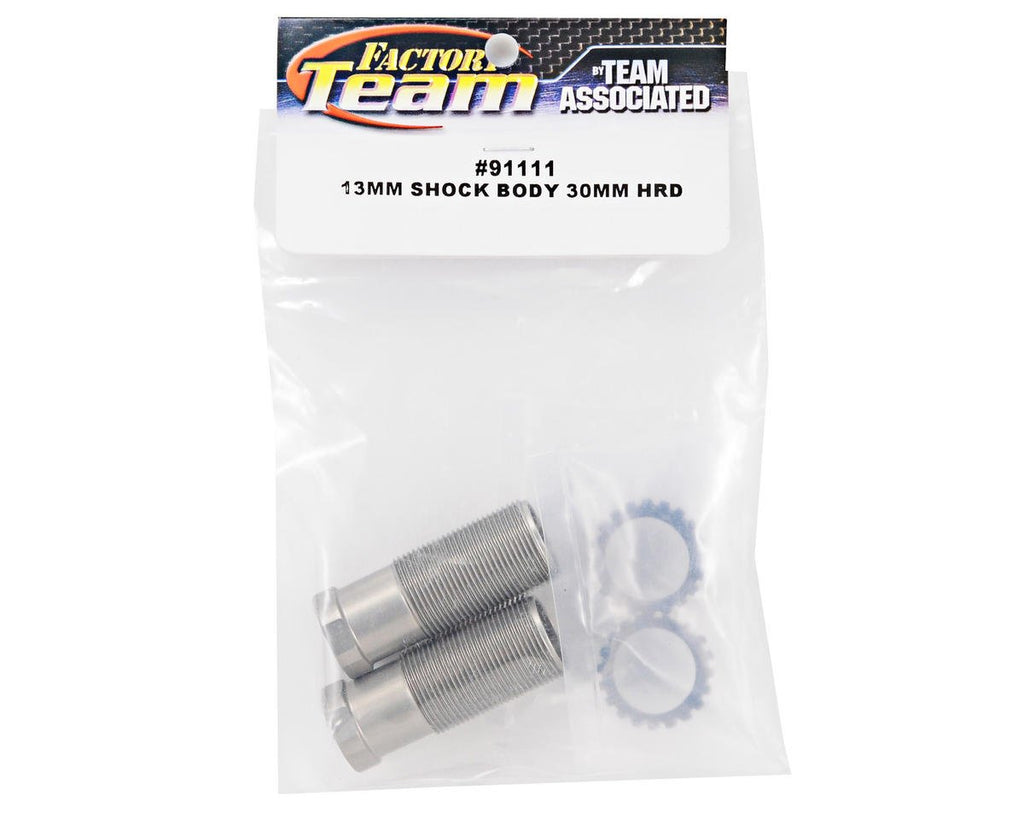 Team Associated 91111 Factory Team-FT Shock Body/Bodies (2) 13mm x 30mm Hard Anodized