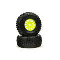 Arrma 550068 dBoots 'Fortress' Tyre Set Glued Green (Pair)
