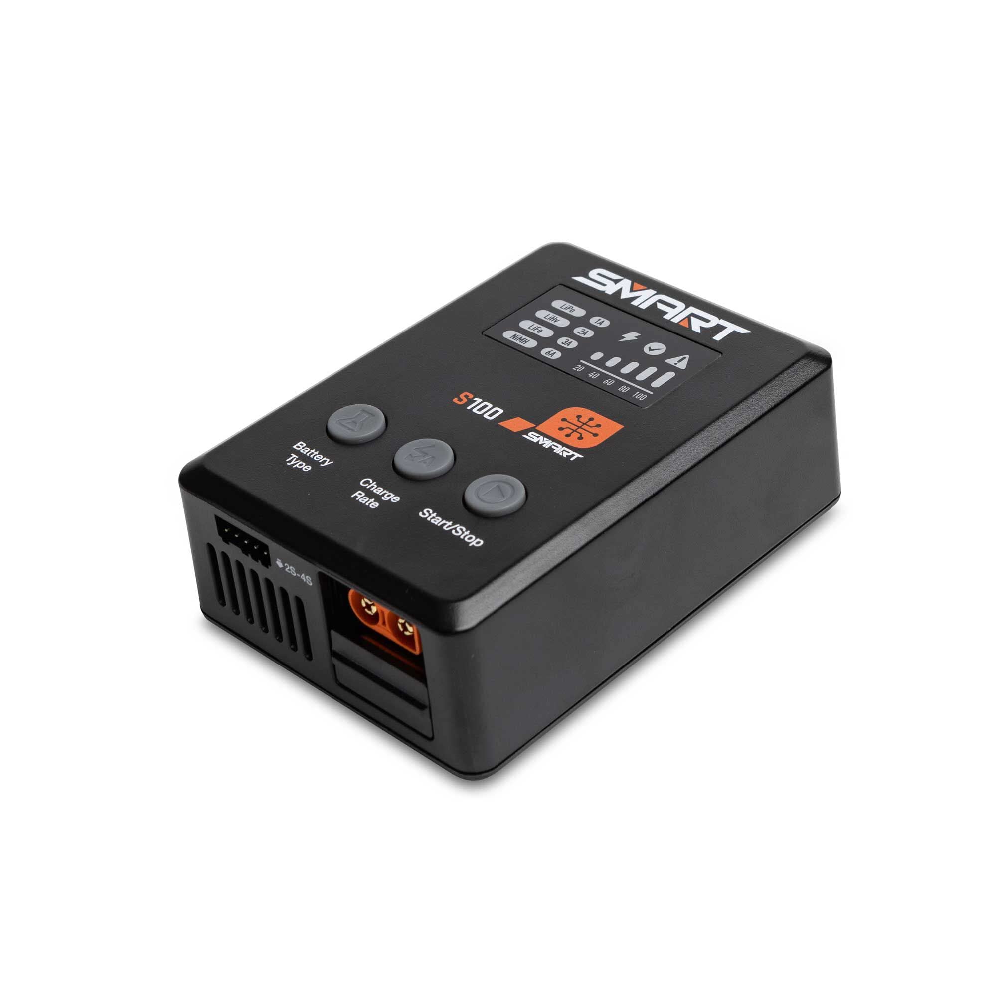 Spektrum X-1035 Smart Powerstage Surface Bundle: 5000mAh 4S 50C LiPo Battery (IC5) / 100W S100 Charger