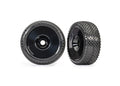Traxxas 9074-BLK 3.0" Black Wheels w/ Response Tires (2):Jato 4X4 BL-2s & VXL-4s