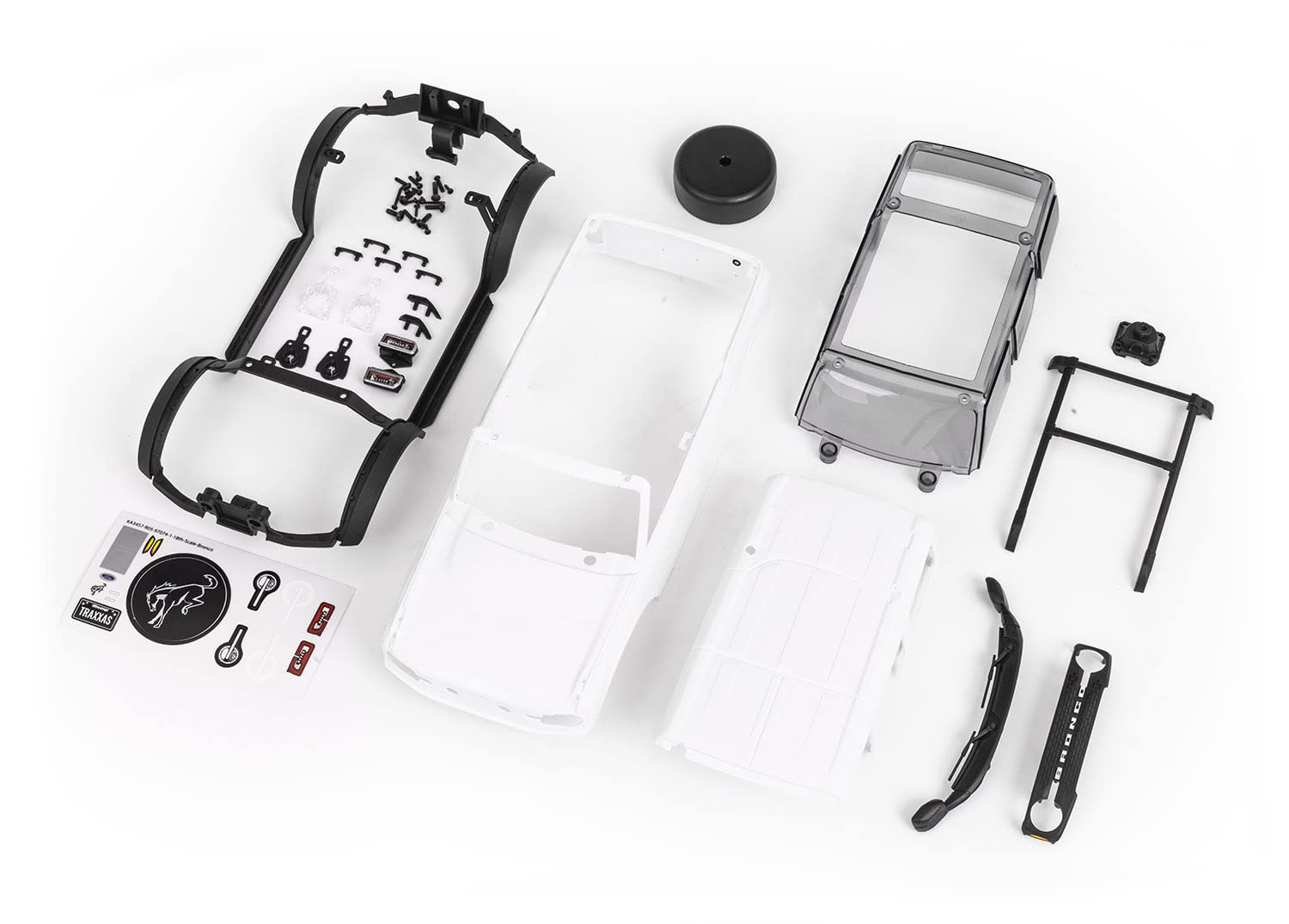 Traxxas 9711 Body, Ford Bronco, Complete Unassembled (White, Requires Painting)