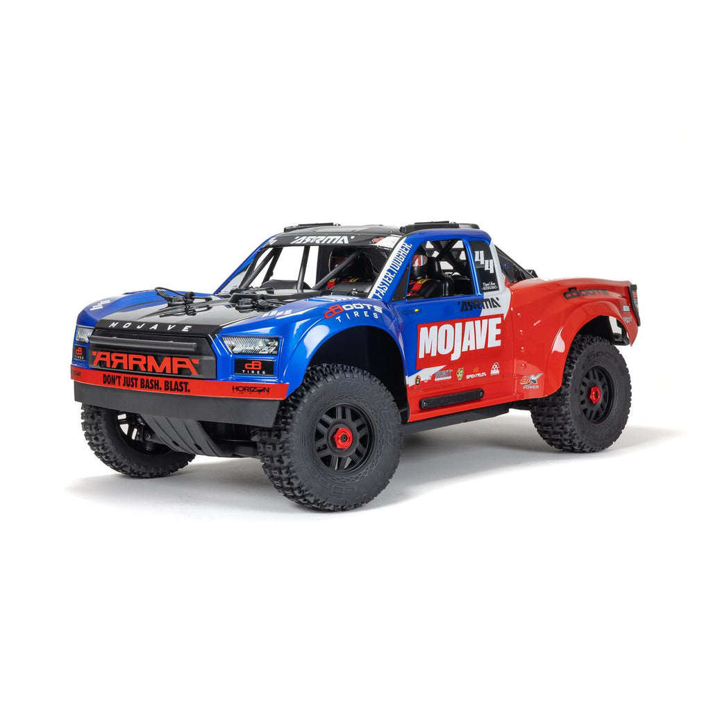 Arrma ARA4404T2 MOJAVE 4X4 4S BLX 1/8th Scale Desert Truck Blue/Red