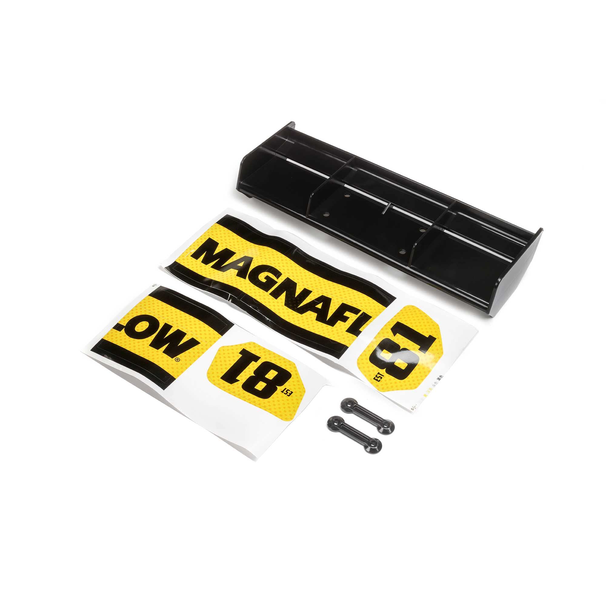 Losi LOS250054 Wing, Magnaflow, Black: DBXL 2.0