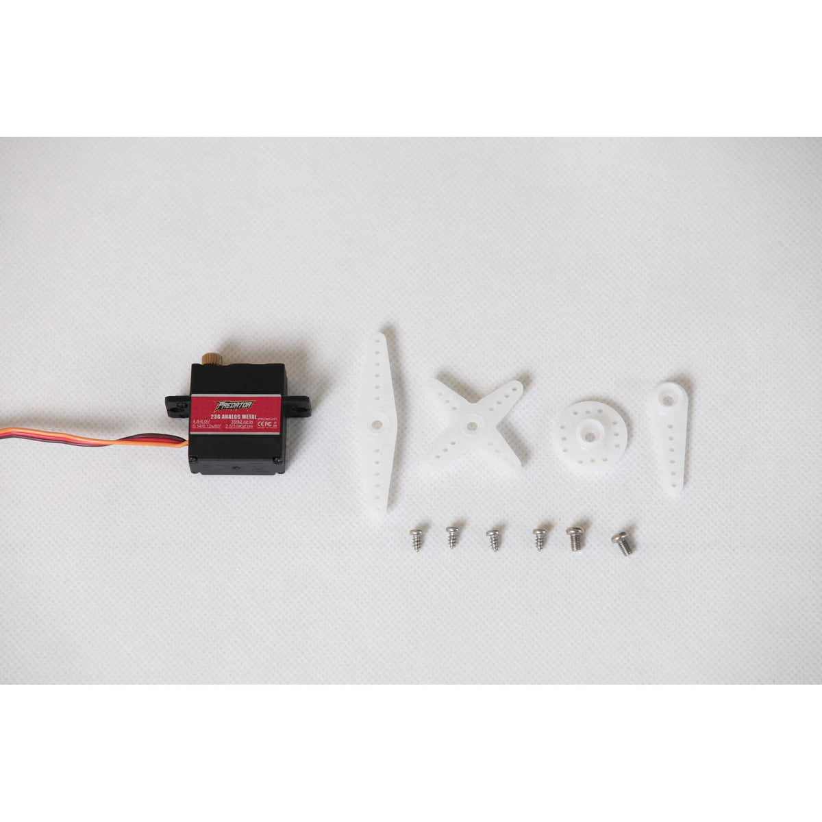 FMS PR23MGAP Servo: 23g Analog Metal Gear Positive