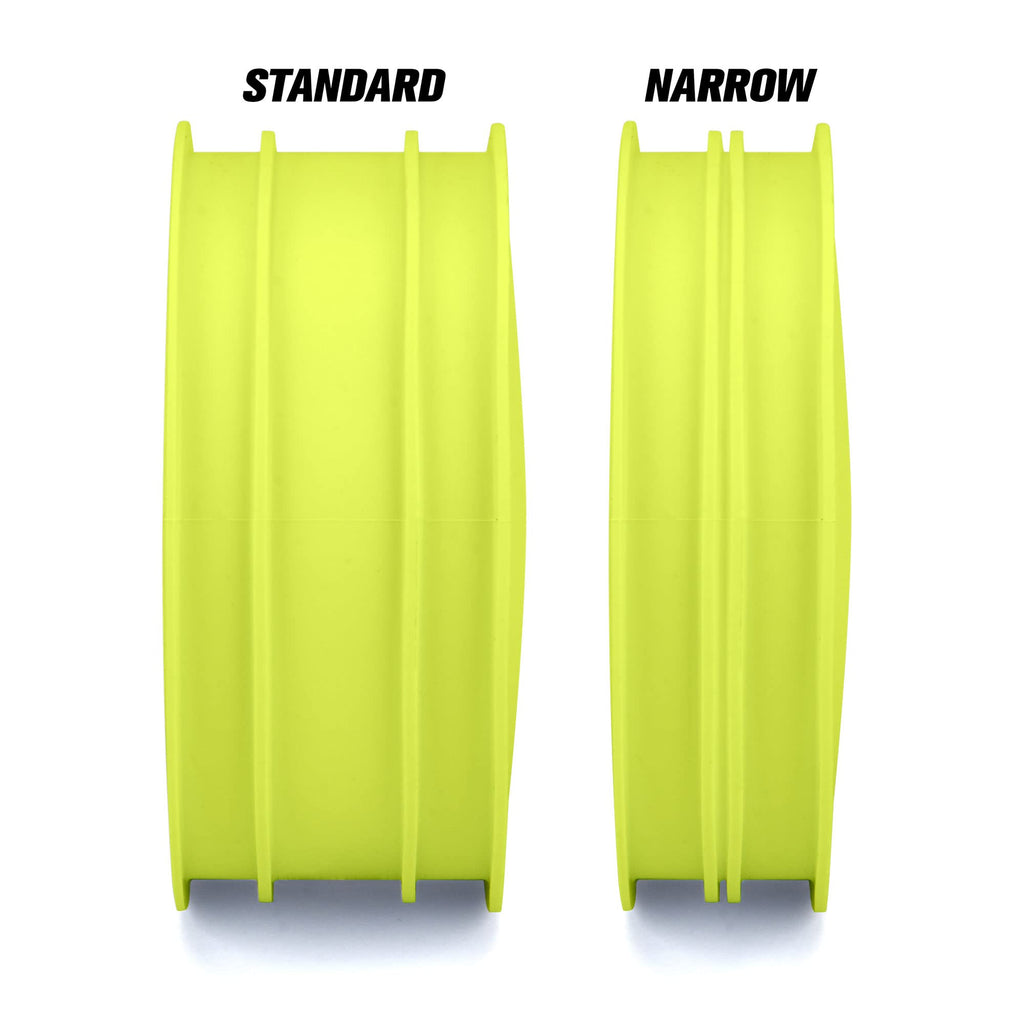 Pro-Line 277802 Velocity Narrow 2.2" Hex Carpet Front Yellow Whls