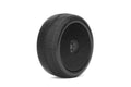 Jetko Tires 1007DBMSG Red Devil 1/8 Buggy Tires Mounted on Black Dish Rims,