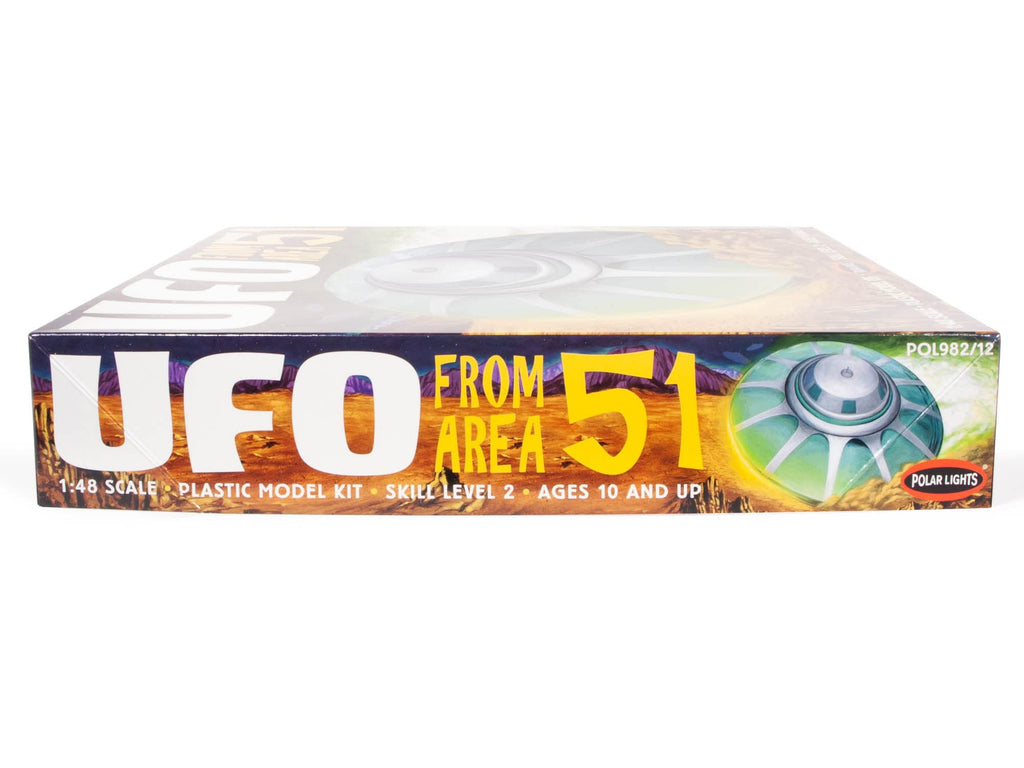 Polar Lights 982 Area 51 UFO 1/48 Flying Saucer Plastic Model Kit New
