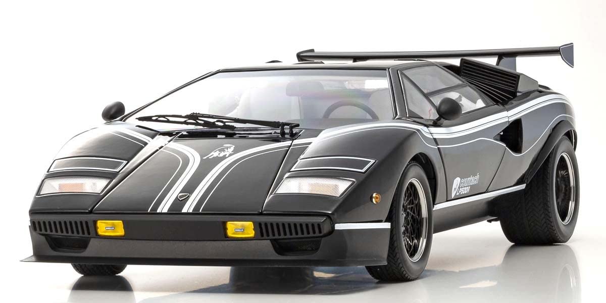 Kyosho KS08617BK 1/12 Scale Lamborghini Countach LP500R, Black
