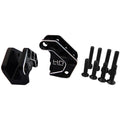 Hot Racing RRT12A01 Aluminum Axle Lower Shock Mount (2) Black