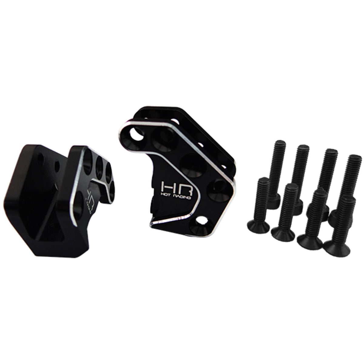 Hot Racing RRT12A01 Aluminum Axle Lower Shock Mount (2) Black