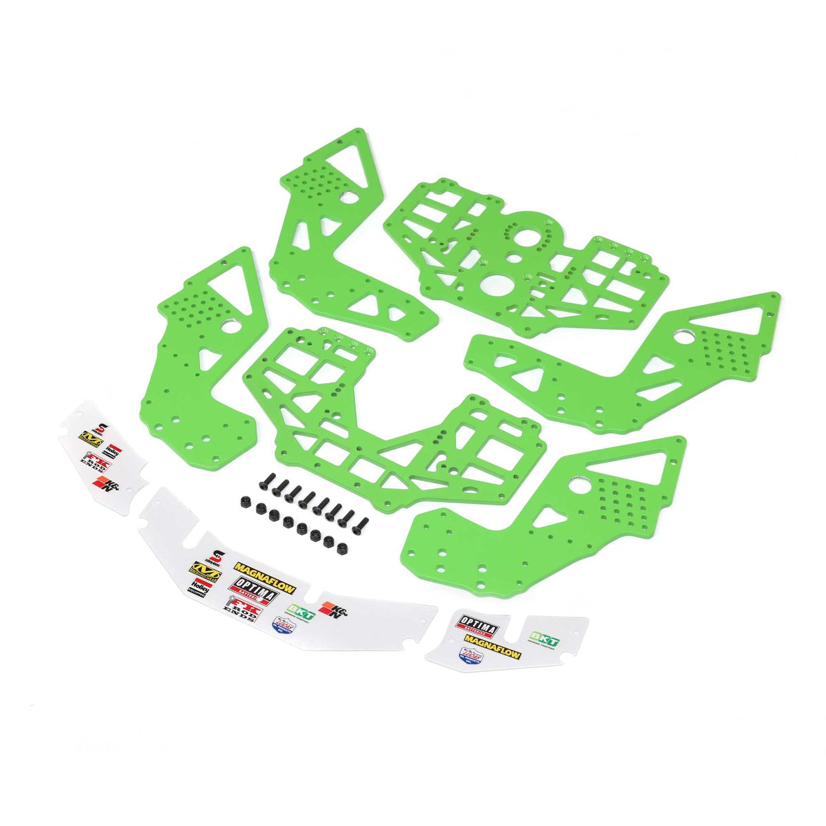 Losi LOS-1826 Chassis Plate Set, Green: LMT 2.0