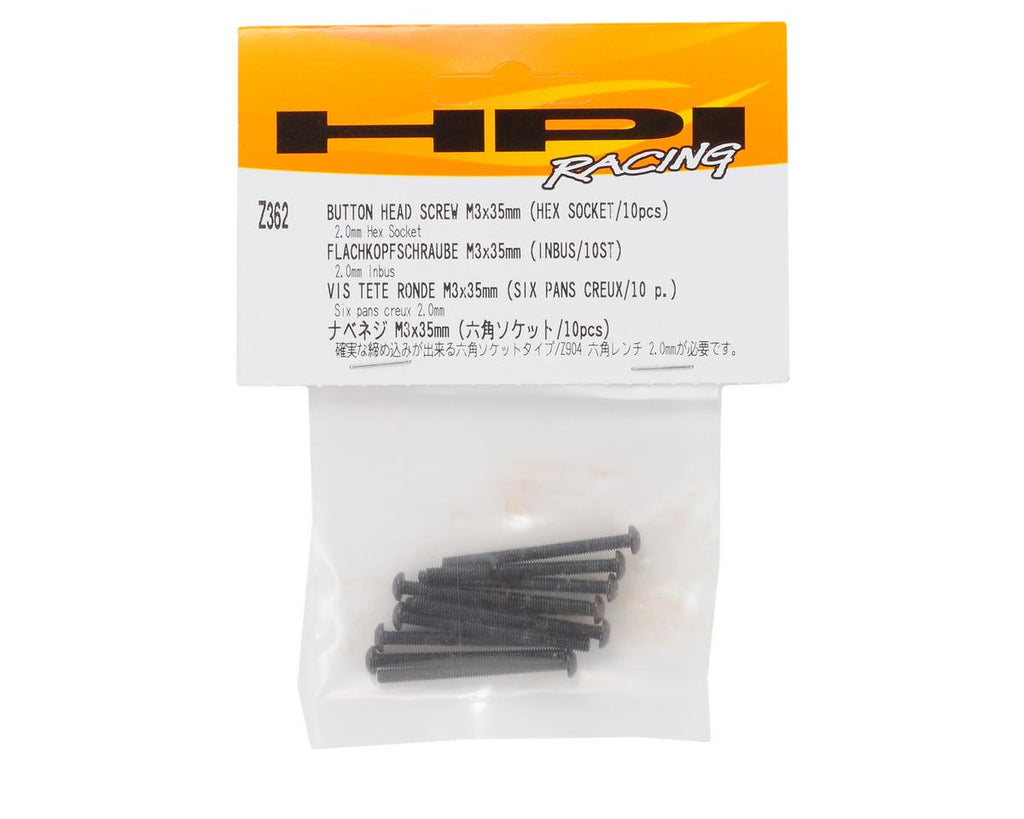 HPI Racing Z362 Button Head Screw M3X35mm (Hex Socket/10pcs)