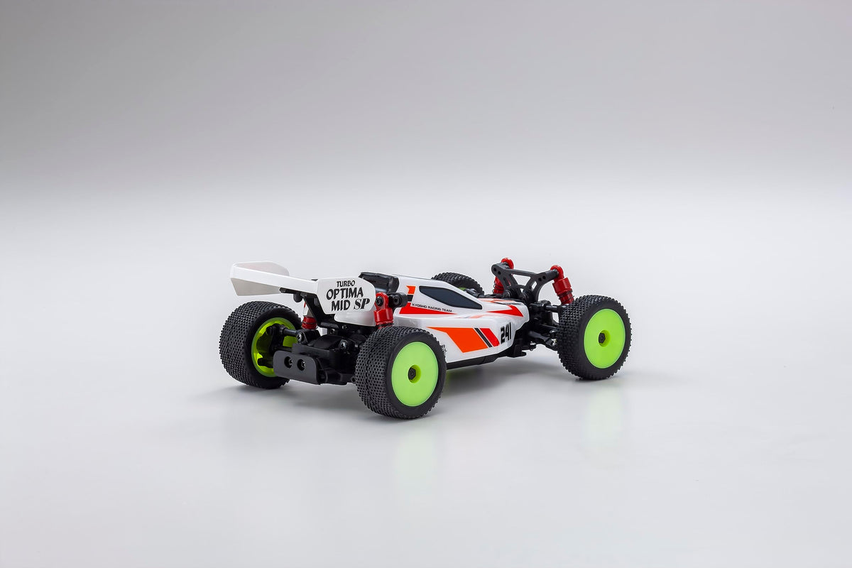 Kyosho 32095W Mini-Z Buggy Turbo Optima Mid Special, White, Readyset