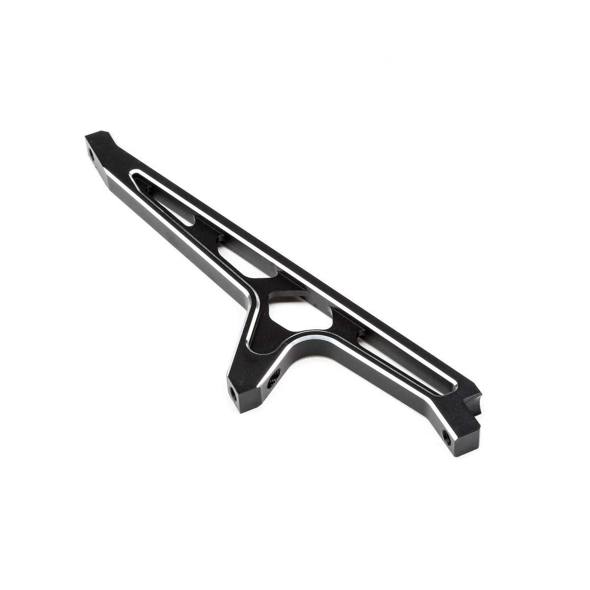 Losi LOS351004 Chassis Brace, Front, Black, Aluminum: MTXL