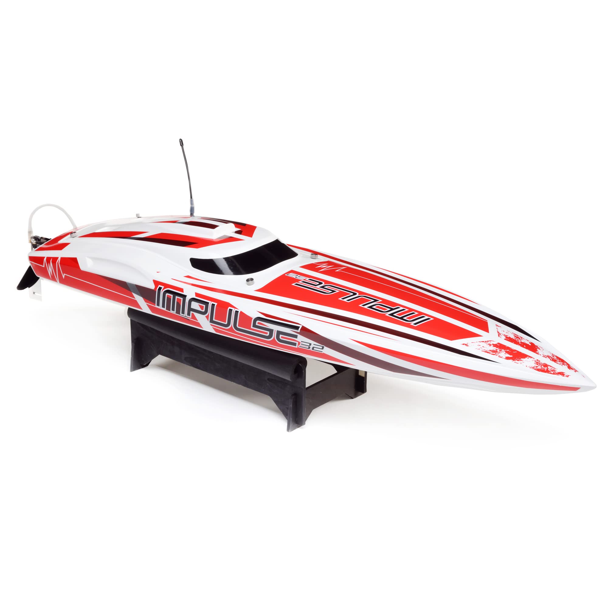 Pro-Boat PRB08037T2 Impulse 32, Deep-V Boat, Brushless, Smart, White/Red: RTR