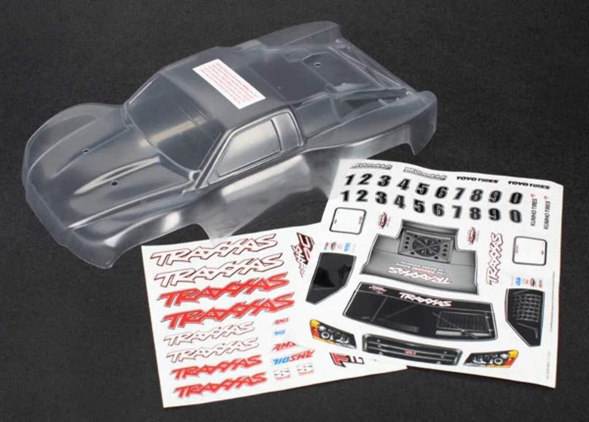 Traxxas 7012R  Clear Body: 1/16 Slash
