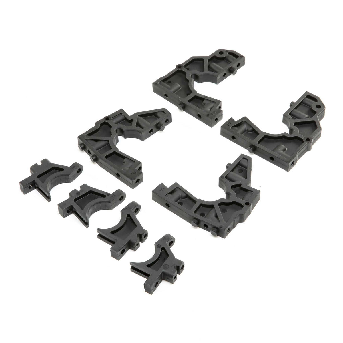 Losi LOS251102 Front/Rear Bulkhead Set: DBXL-E 2.0