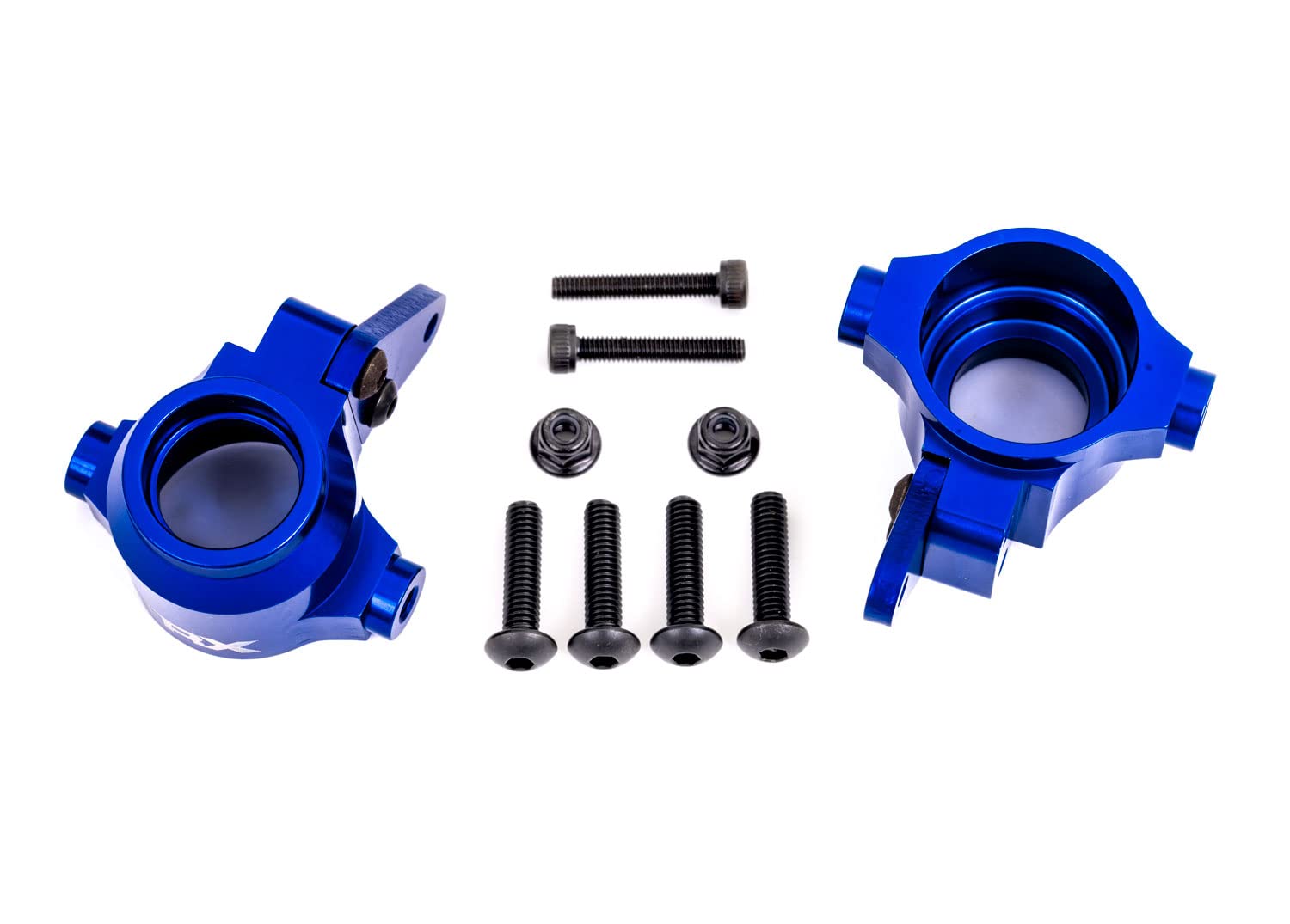 Traxxas 9635X Steering Blocks, Blue-Anodized (Left and Right)