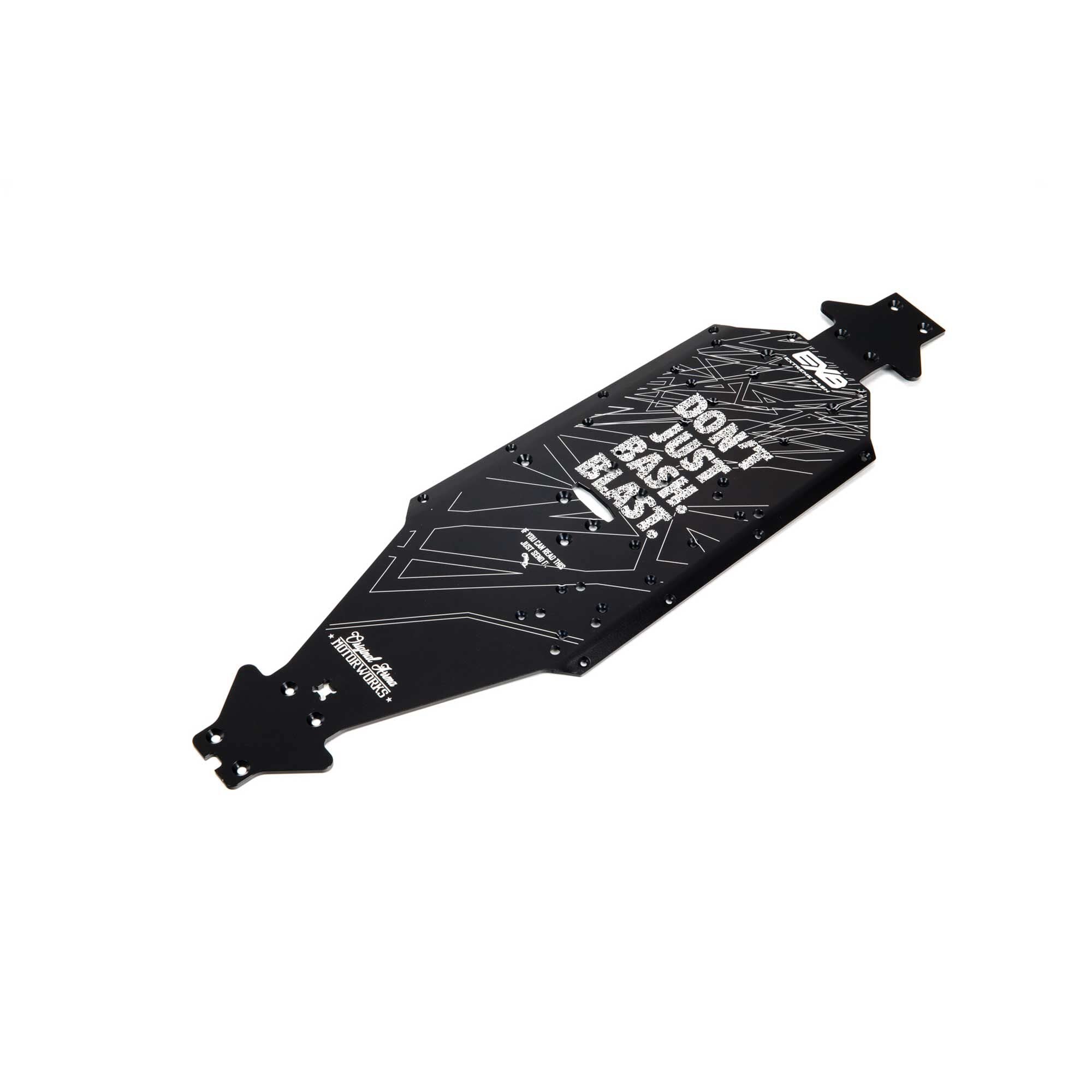 Arrma 320570 Aluminum Chassis CNC 7075 T6 LWB Black