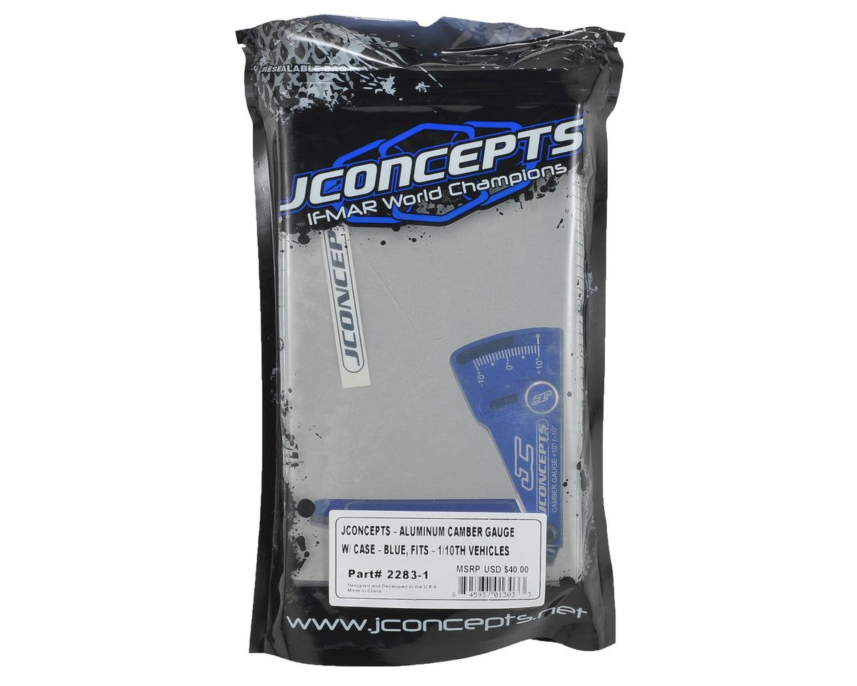 J Concepts JCO22831 Aluminum Camber Gauge, 85mm, Blue