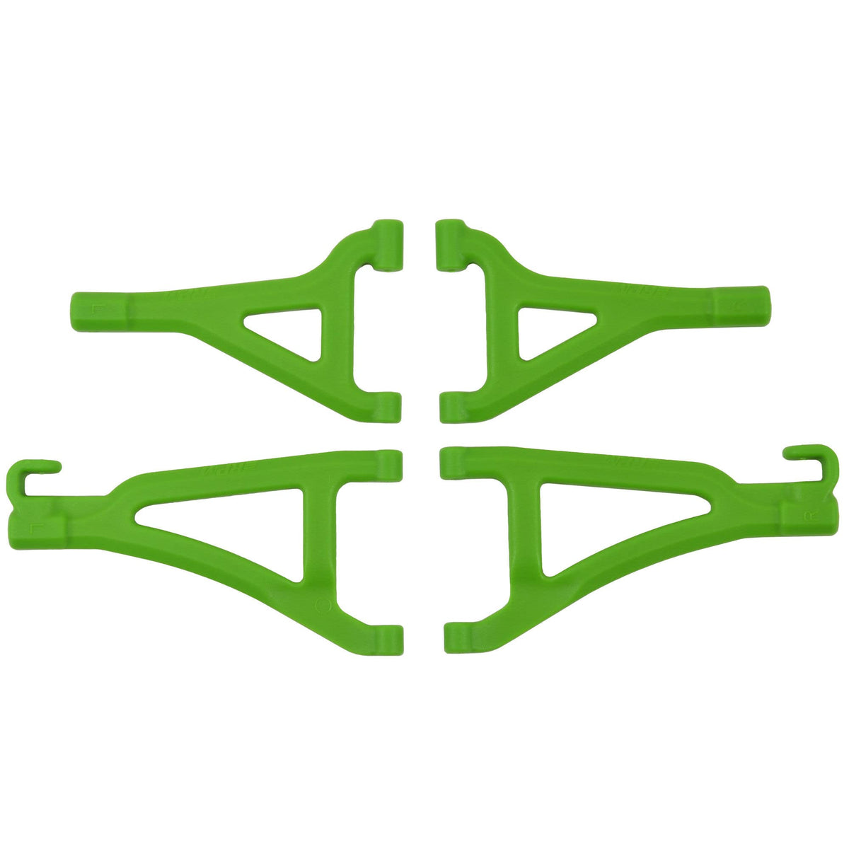 RPM 80694 Front Upper & Lower Suspension A-Arms/4 Green 1/16 E-Revo/Grave-Digger