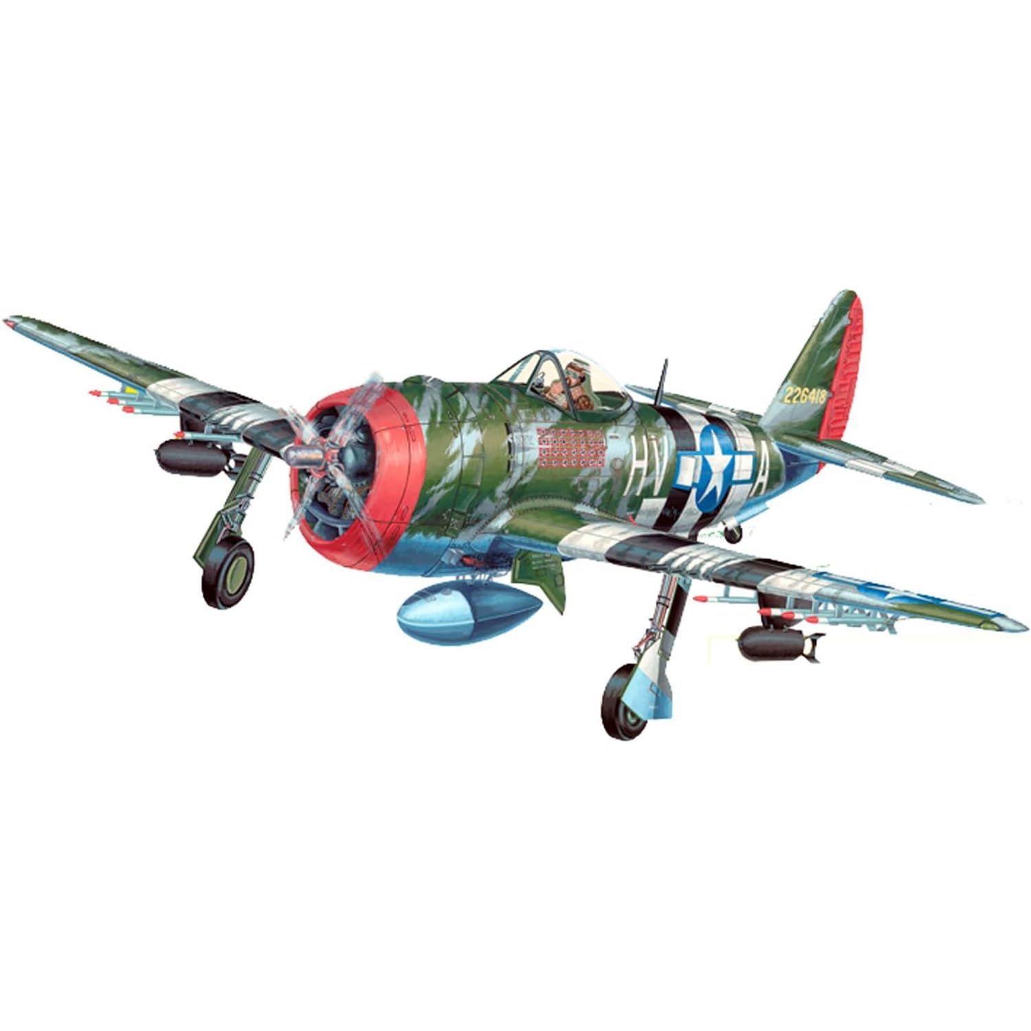 Guillow 1001 P47D Thunderbolt