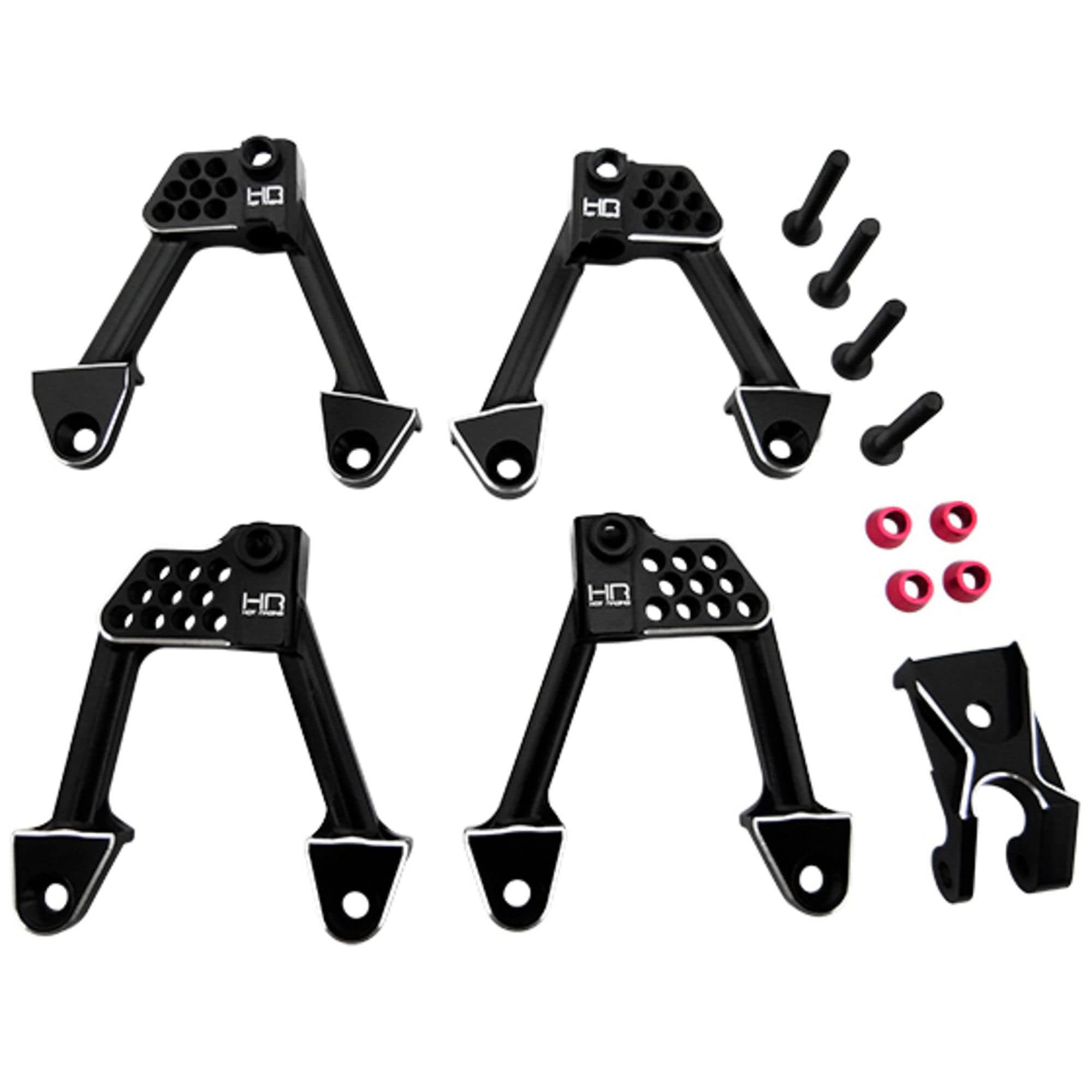 Hot Racing SCXT28301 Aluminum Front/Rear Adjustable Shock Towers:Axial SCX-10 II