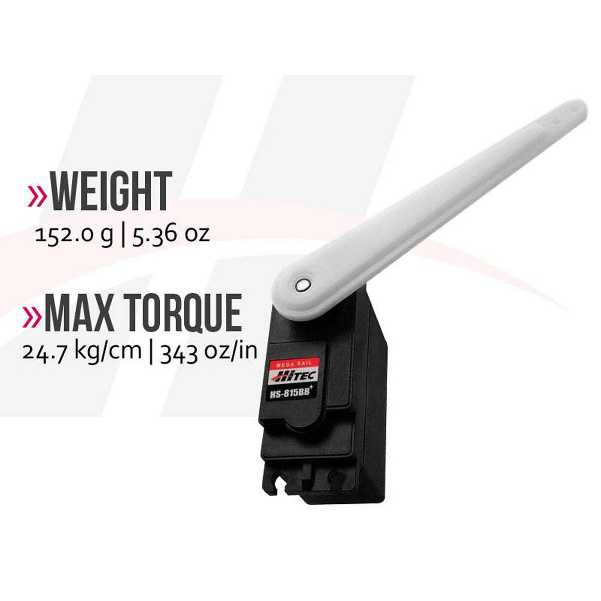 Hi-Tec 31815S Mega Sail Arm Servo HS-815BB: Universal