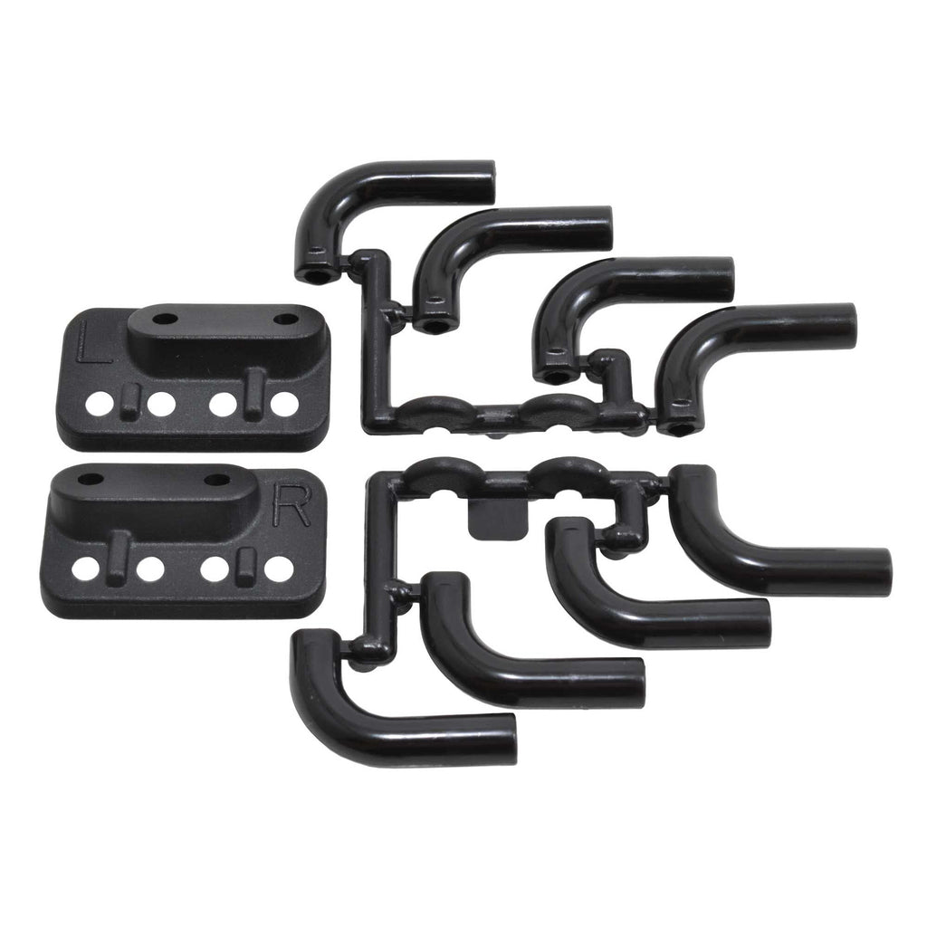 RPM 70852 Zoomies Mock Exhaust Headers, Black: 1/8 & 1/10