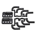 RPM 70852 Zoomies Mock Exhaust Headers, Black: 1/8 & 1/10