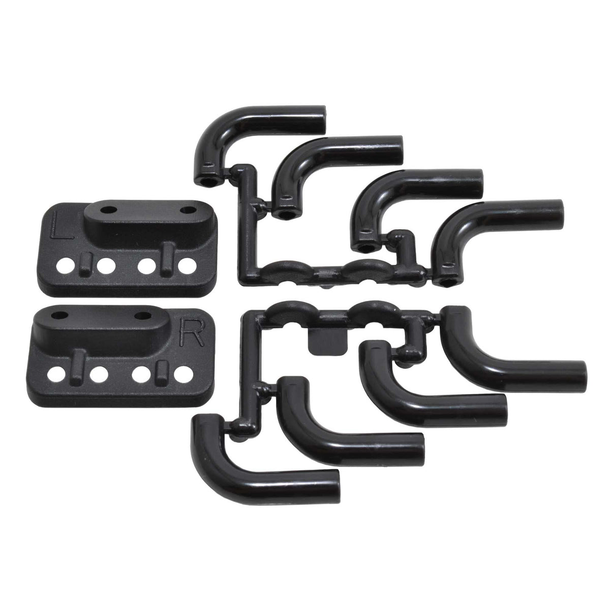 RPM 70852 Zoomies Mock Exhaust Headers, Black: 1/8 & 1/10
