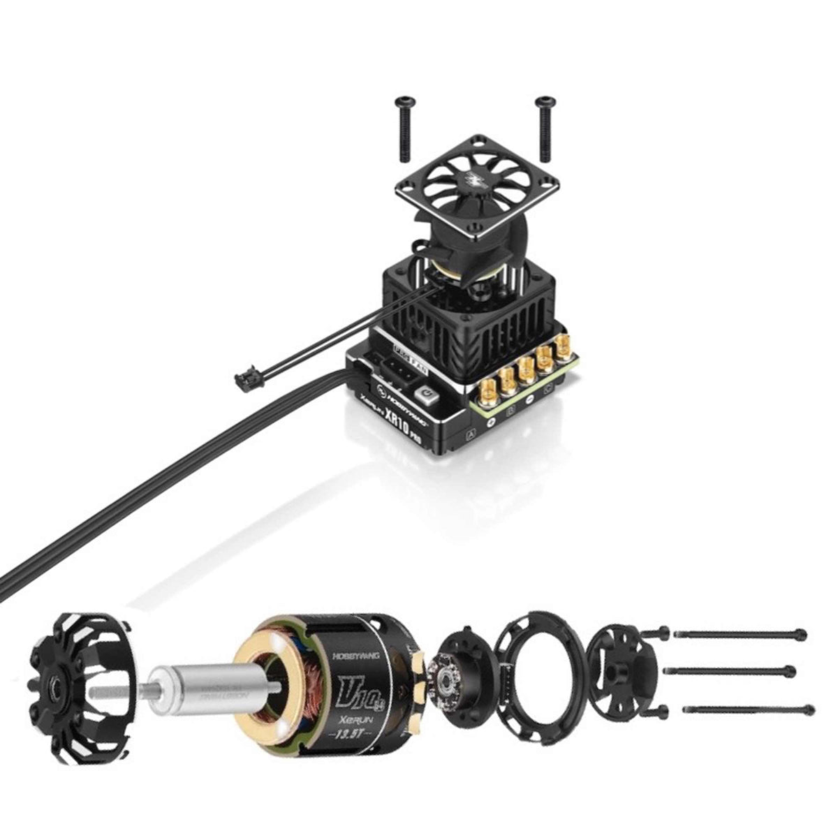 Hobbywing 38020335 Combo XR10 Pro G2S ESC + V10 G4 17.5T Motor