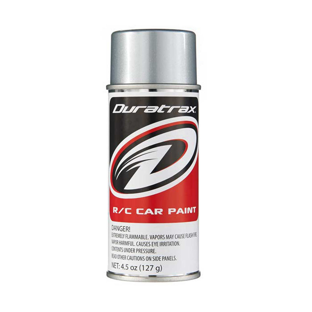 DuraTrax PC262 Polycarb RC Spray Paint, Silver Streak 4.5 oz