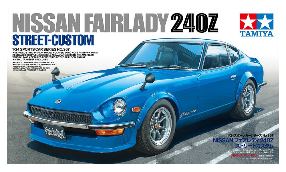 Tamiya 24367 1/24 Nissan Fairlady 240Z Street-Custom  Model Kit
